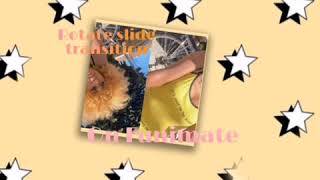 How to make Rotate slide transition in Funimate