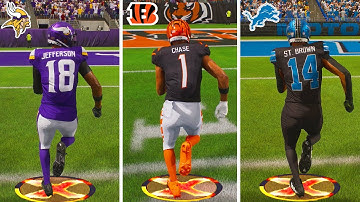 Scoring a Touchdown with Every Wide Receiver on Madden 26!