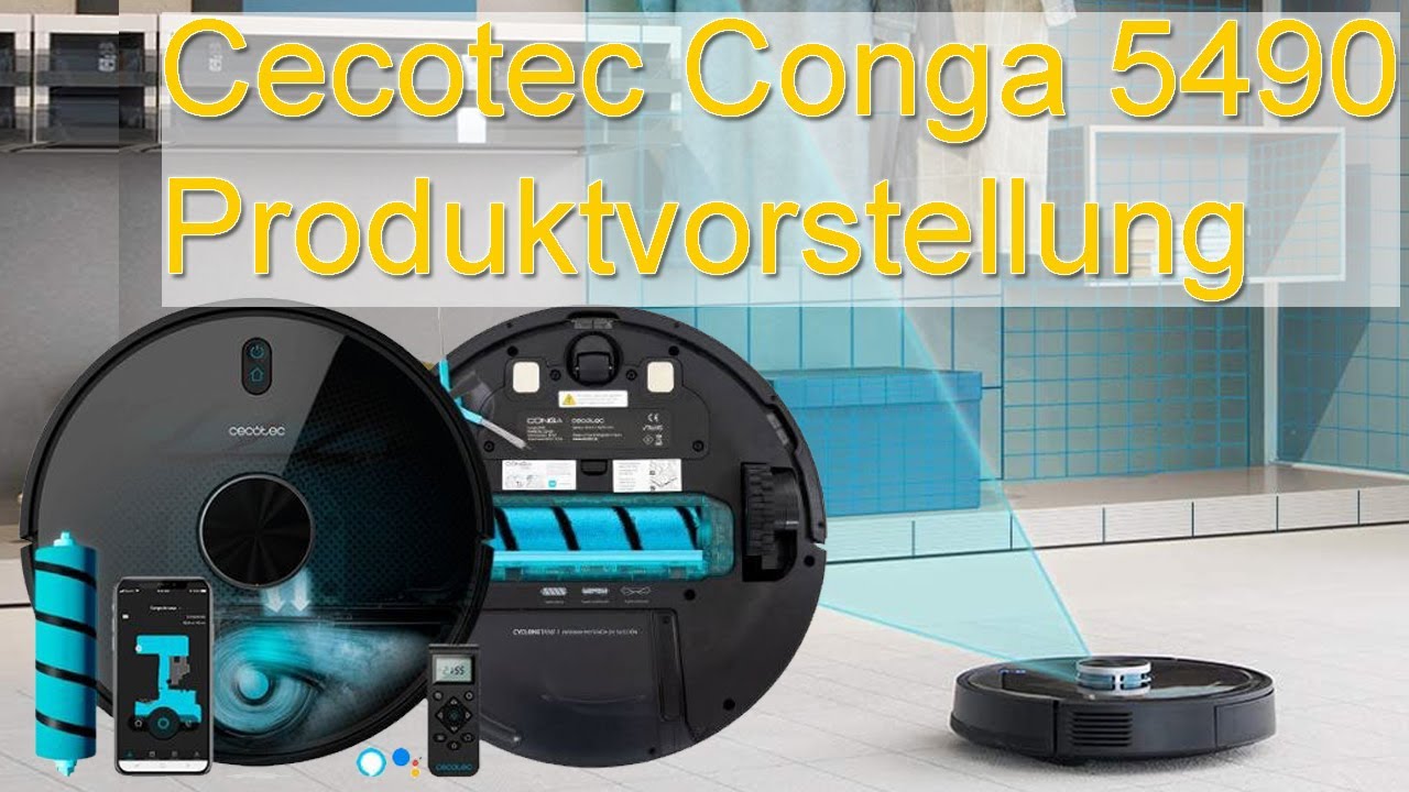 🆕NEUHEIT🆕: Cecotec Conga 5490 🔎 Saug-Wischroboter mit Lasernavigation  und App jetzt entdecken! 🏠 - YouTube
