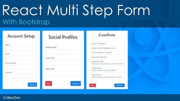 Multi Step Form With React & Bootstrap