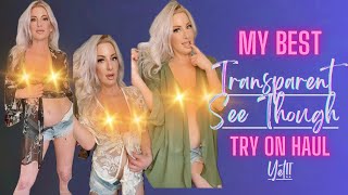 4K TRANSPARENT Try-On Haul with Brand NEW MIRROR VIEW!! #transparent #seethrough #tryon