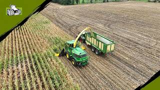 Maïs hakselen met 12 rijen tegelijk met John Deere F9 500