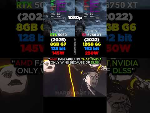 “RTX 5060 VS RX 6750 XT”  #pcgaming #benchmark #rtx5050 #gtx1080ti