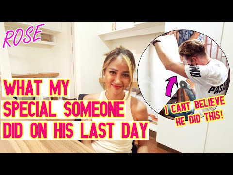 my special someone did this before leaving (I did not expect it!)