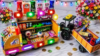 Amazing Mini Snack Truck Made From Cardboard 🤯 | LED Lights Chocolate Shop DIY