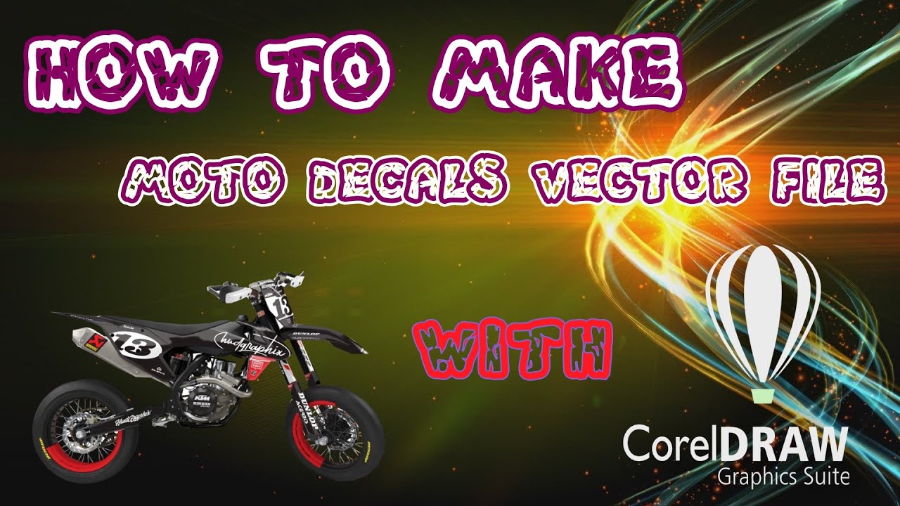 Make your MOTO decals in 6 easy steps. SMR511 as example