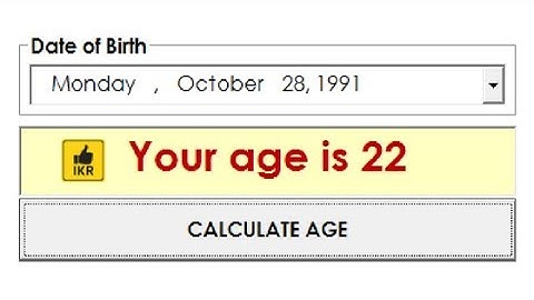 C# : Calculate Your Age using Date Time Picker [For Beginner]