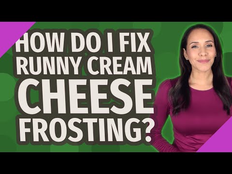 How do I fix runny cream cheese frosting?