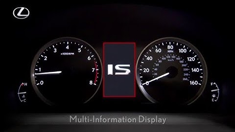 Lexus IS Multi-Information Display