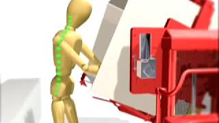 Rotator with non-adjustable box holders – Lifting, tilting and emptying boxes 355° with precision