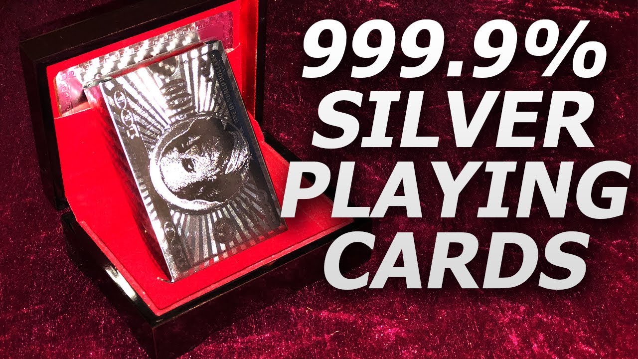 Deck Review - 24K Silver Foil Plated Leaf Playing Cards [HD]