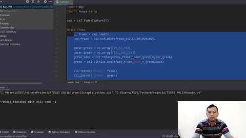 demo deteksi warna opencv python (Edi Santosa/18310730068P)teknik elektro uniska