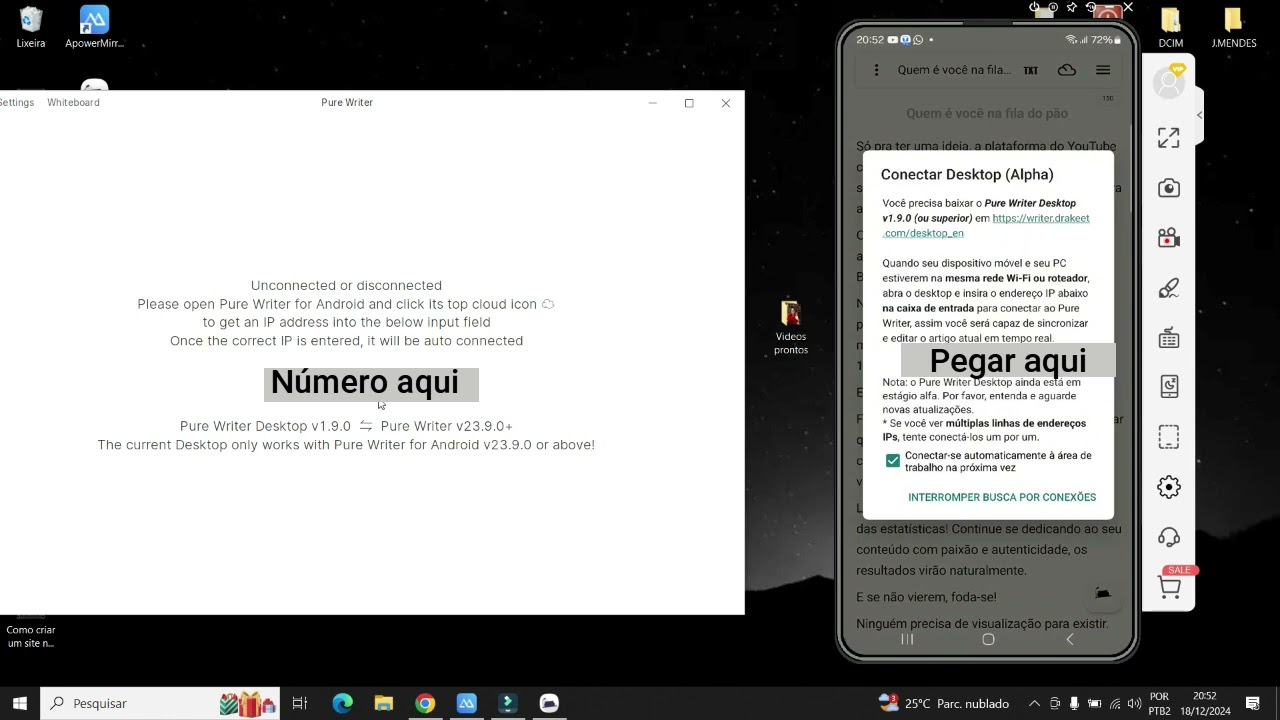Como usar o Pure Writer no Computador