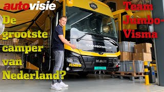 Kijk binnen in deze gigantische luxe camper van JV-wielerhelden | Autovisie | 4K