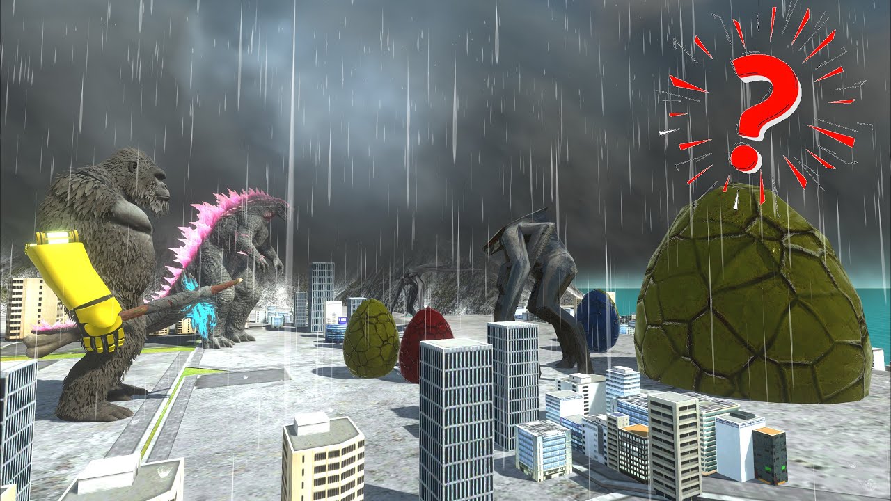 Kong and Evolve Godzilla find out what inside the egg protected by Muto couple - ARBS Mod