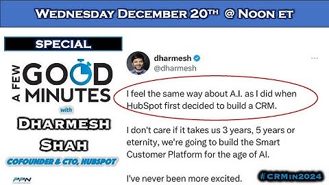 A Few (Really) Good Minutes with HubSpot Cofounder and CTO Dharnesh Shah