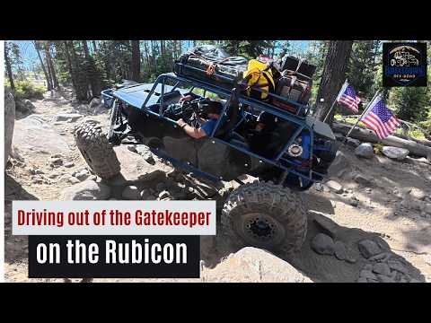 Drivng out of the Gatekeeper on the Rubicon Trail