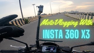 Insta360 X3 for Motovlogging || How to setup Insta360 X3 for motovlogging? #insta360x3 #motovlogging