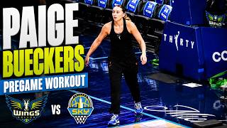 Paige Bueckers too smooth at pregame workout | Wings vs Sky