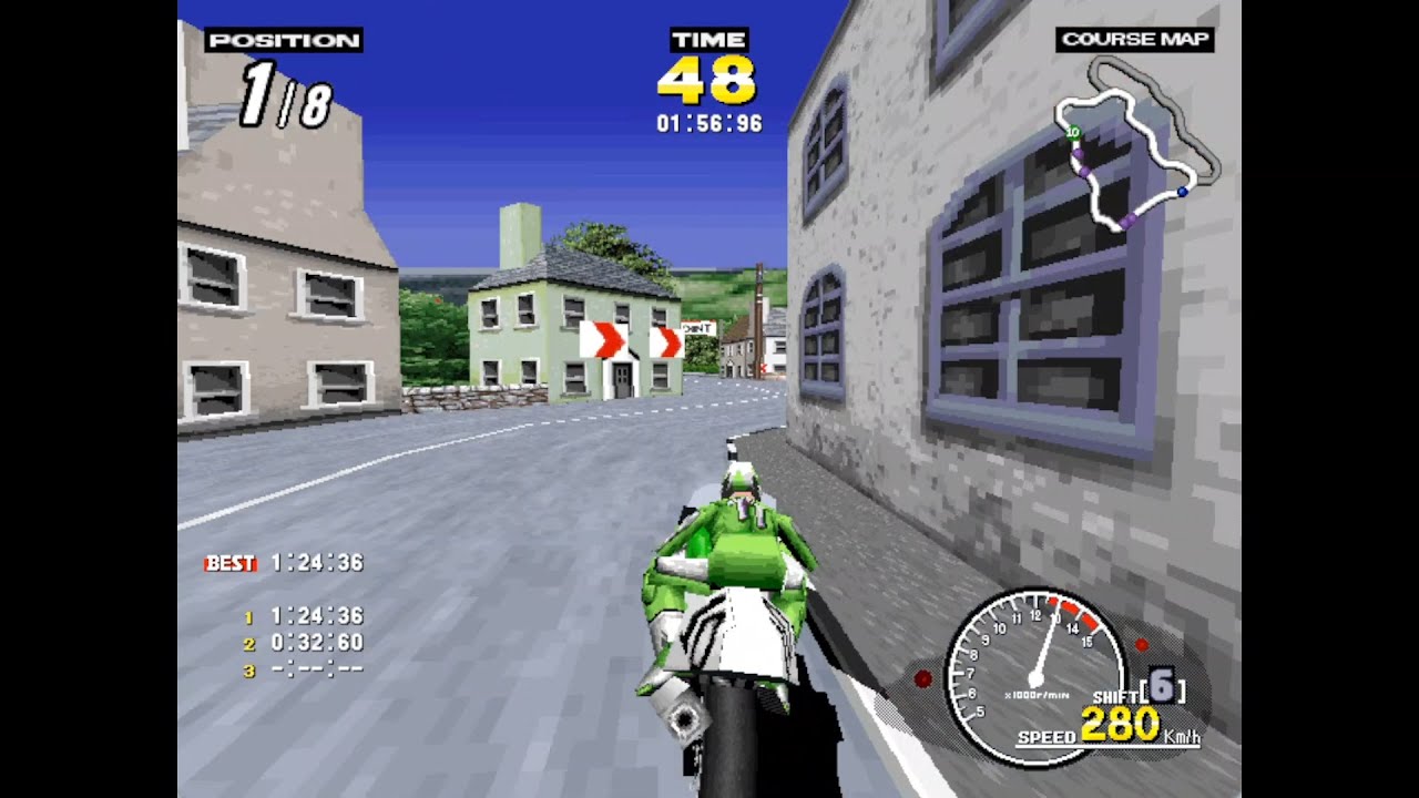 SEGA Manx TT Superbike | TT Course (PC Mode, Automatic Transmission) | Level Up With Emre