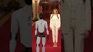 Melania Trump Walks With Humanoid Robot at White House