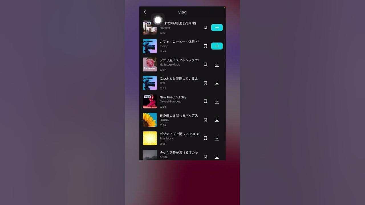1分で完成！capcut内のBGM音楽の入れ方と音量調節方法