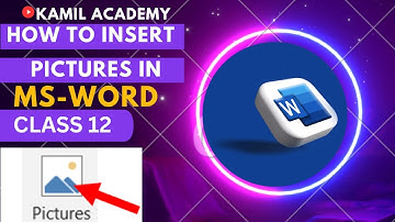 How to Insert Pictures in MS WORD || Picture Command all Options in Pashto Language (Class 12)