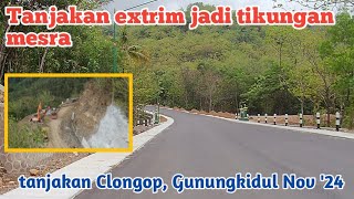 Dari tanjakan extrim jadi tikungan mesra (normalisasi tanjakan Clongop, gedangsari, gunungkidul)