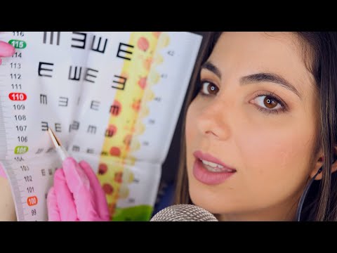 ASMR: EXAME OFTALMOLÓGICO DETALHADO EM VOCÊ