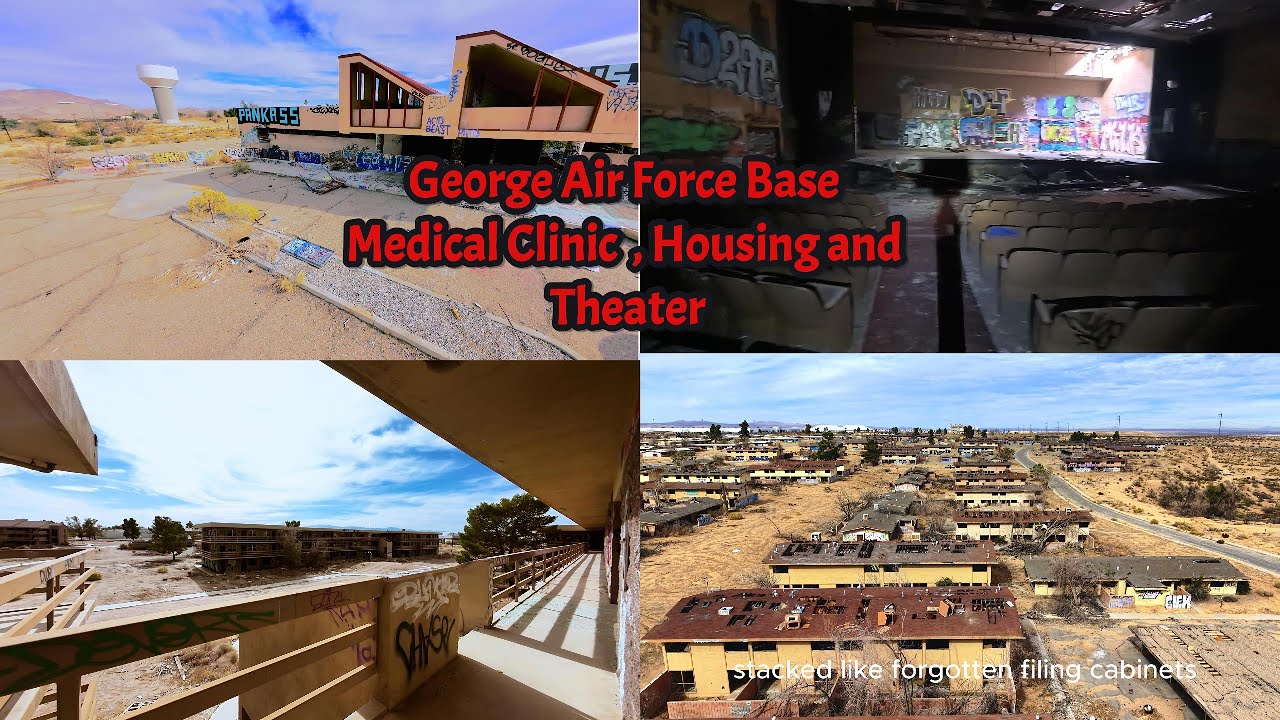 George AFB Abandoned Medical Clinic, Housing & Theater –23-Min Toxic Tour  