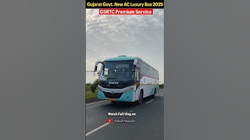 गुजरात govt. न्यू प्रीमियम AC Luxury Bus 2025 🩵🚌 | Interior, Exterior, GPS Tracking and Full Review