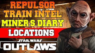 Repulsor Train Intel (Miner's Diary Locations) | Star Wars Outlaws
