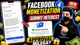 🔥 Facebook Content Monetization Submit Interest Form Kaise Bhare? | Submit Interest New Update 2026
