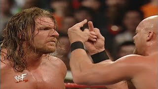 Stone Cold & HHH Vs The Rock & Kurt Angle 2/5/2001