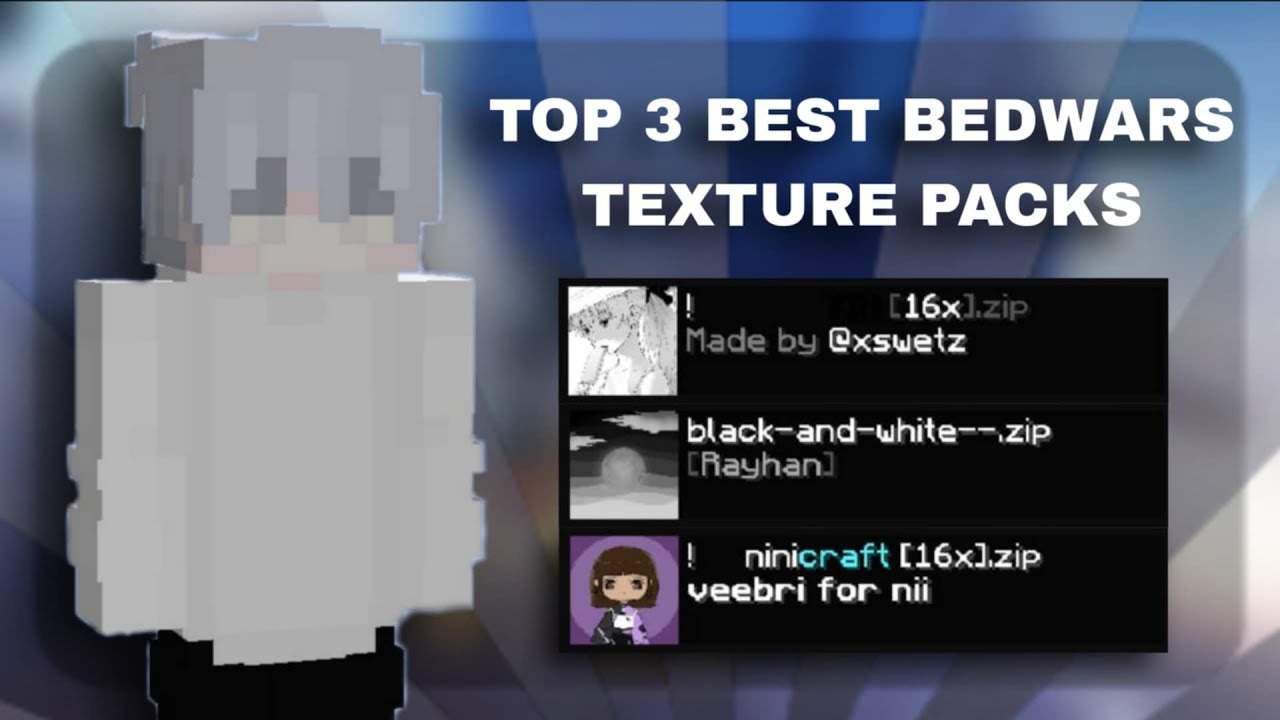 TOP 3 BEST BEDWARS TEXTURE PACKS (1.8.9) | FPS Boost - YouTube