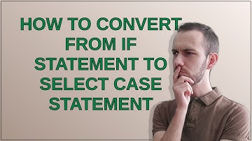 How to convert from If Statement to Select Case Statement