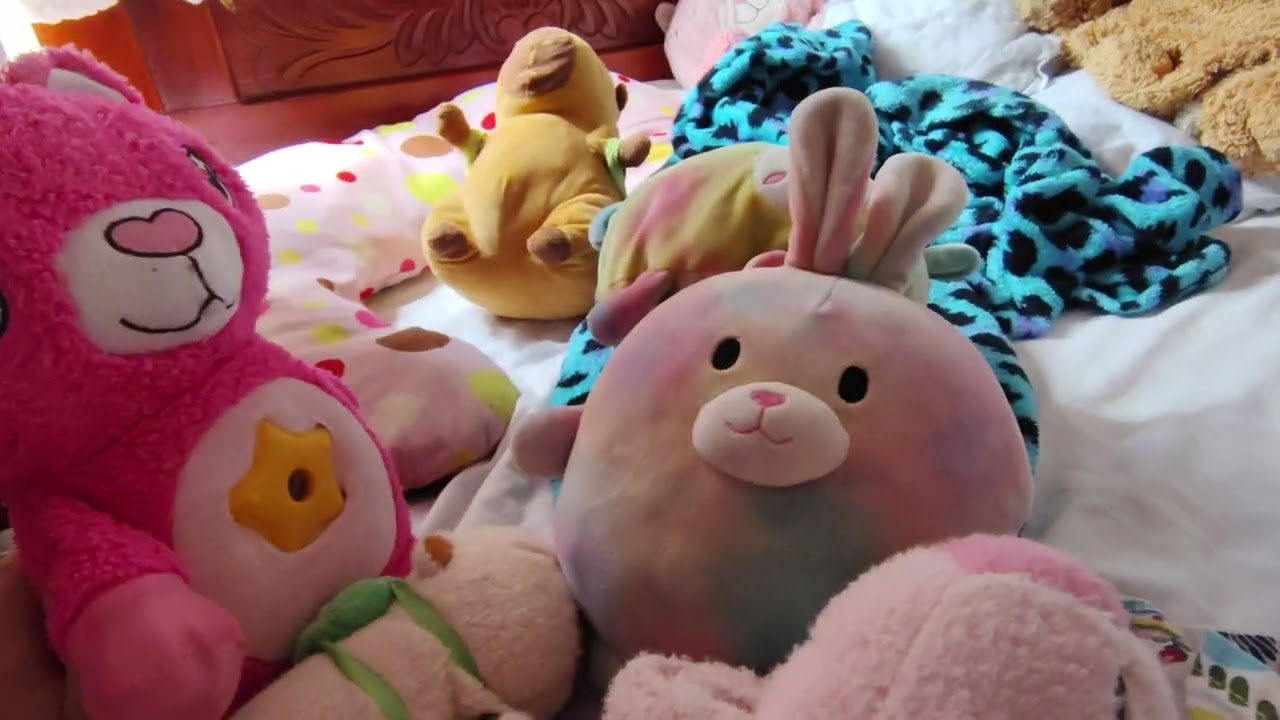 Pijamada con Zoe y Betty 🌈 y los capibaras | Anita y sus peluches 🍊♥️