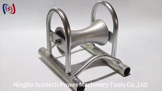 140*160 Steel Electric Cable Pulley Wheel Conductor Stringing Tools