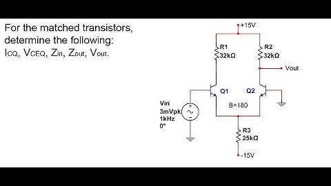 Differential Amplifier | BJT Circuit Analysis 03