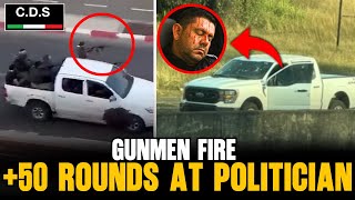 THIS IS HOW GUNMEN RIDDLED THE SUBSECRETARY’S TRUCK IN COLIMA — DIRECT HIT | Caught on Video