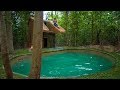 Jungle Survival: Build The Most Beautiful Bamboo Swimming Pool for Slide Roof Villa by Ancient Skill