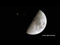 【天体ショー】397年ぶり 木星と土星が超大接近!! その近さを月と比べて地球から眺めてみました。前半フルサイズ換算900mm、後半1800mm相当。惑星たちと月を同じ画角で差分合成。