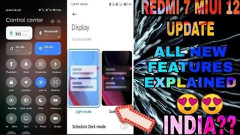 REDMI 7 MIUI 12 FULL FEATURES EXPLAINED || DARK MODE 3.0 CONTROL CENTER & MORE 😍😍
