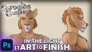 Rebel Lion Character Sheet (Speedpaint) (Timelapse)