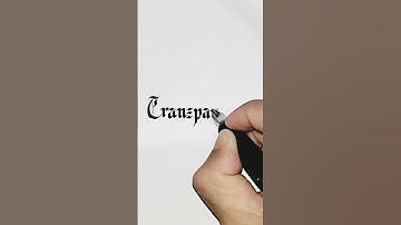 how to write Transparency in calligraphy #handwriting #calligraphyart #shortvideo #transparency