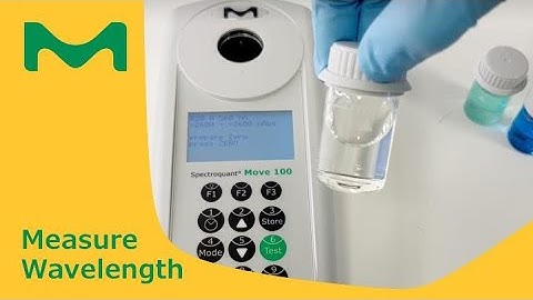 Move up to Precision with our Spectroquant® Move System: Measuring Wavelength