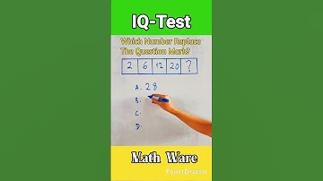 Which Number Replace The Question Mark?  #iqtest #shorts #logic #maths