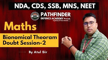 BINOMIAL THEOREM PART -2 BY ER ATUL OMAR SIR