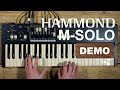 Hammond m solo demo  buyers guide  bonners music