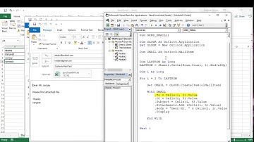 How To Send Email From Excel With Outlook Using VBA || Hindi ||